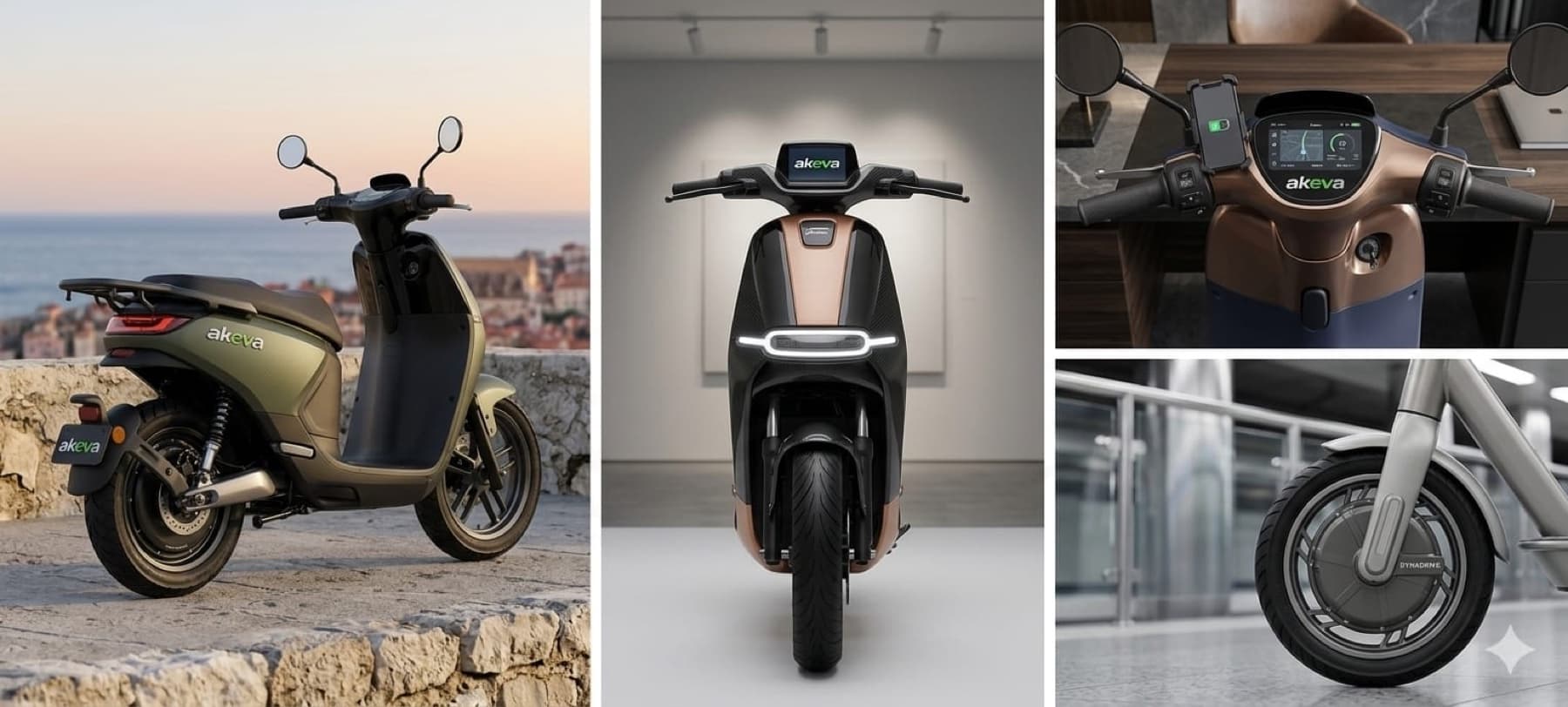 akeva electric scooter showcase