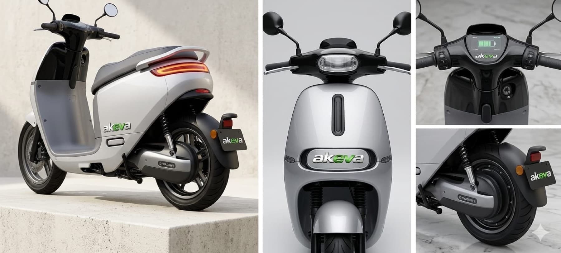 akeva electric scooter detail views